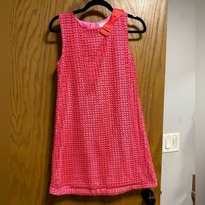 Kate Spade New York Guipure Lace Shift Dress Girl's Size 14Y Pink